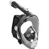 Mares Aquazone Full Face Mask - Maschera Integrale Snorkeling Adulto, Facciale in Silicone, Boccaglio Pieghevole, 3 Taglie