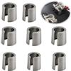 Ermenlifiqq 8 pezzi Boccole adattatrici per batteria auto, adattatori per poli batteria, per morsetti polo e collegamenti cavo, adattatori conduttivi per polo positivo e negativo, auto, barca, camper