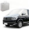 Feithmonic Copertura Parabrezza Auto Adatte per VW T6, Parasole per Parabrezza Anteriore Esterno, Anti UV Protezione Solare, Tende Termica per Volkswagen Transporter Camper, con Sacchetto Portaoggetti