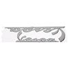 CDQL Stemma Adesivo Decalcomania Tridimensionale per Vespa GTS300 LX125 LX150 IE Sprint Primavera 300 LX LXV Super(Argento)
