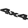 Ham-Hash Adesivo 3D per auto, 4 x 4, in metallo 4 wd, cromato o nero, con logo a tutte le ruote, in argento, 4 x 4, logo limitato, per auto, moto, moto (1 x 4 x 4 nero)