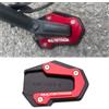 Generico Piastra di estensione della staffa laterale Per Ducati Multistrada 950 1100 1200S/GT 1260 S V4S V4 V2 V2S Supporto di estensione laterale (Rosso)