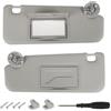 GlymXia Coppia di alette parasole compatibili con Chevrolet Sonic 2012-2020 Spark | Kit di ricambio per parasole lato conducente e passeggero con specchietto retrovisore, clip, viti e manuale (lingua italiana