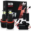 WinPower H8 40W LED Fari Angel Eyes per auto Kit di conversione alogeno CanBus nessun errore Luci di posizione 6000K Xenon bianco, 2 Pezzi