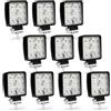 Joparri 10 pezzi 48W LED fari da lavoro 12V fari ausiliari 4320LM, fari LED 6500K per retromarcia IP67 impermeabili per trattore offroad SUV