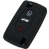BROVACS Fassport Silicone Cover Skin Jacket Fit per Peugeot 3 Tasto del Telecomando Chiave CV9301