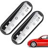 Générique per porta auto - di avvertimento LED da 4 pollici | Luce magnetica ABS - Luce per porta di sicurezza intelligente ricaricabile con modalità multicolore per interni