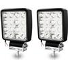 Joparri 2 fari da lavoro a LED da 48 W, 12 V, 4320 lm, LED 6500 K, IP67, impermeabili, per Trecker Offroad SUV