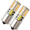 HRYSPN lampadina p21w led ba15s 12v 5w Bianco Caldo 3000K Design impermeabile 2 Pz