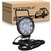 SKYWORLD 4 pollici 27W Faro da ricerca Led, Faro da lavoro a LED da con magnete base magnetica, Flood Luci di Lavoro a Led 12V 24V per Auto Fuoristrada Camion 4X4 SUV ATV UTV Barca