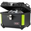MOCOERL Bauletto per moto, 45 l, in ABS, impermeabile, bauletto posteriore con schienale e piastra di montaggio universale, nero