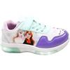 Disney Frozen Sneakers Bambina Elsa e Olaf con Luci LED, Scarpe Leggere con Lacci e Strappo, Tomaia in Tessuto con Rinforzi PU, Taglie 25-32