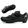Msport Scarpe Ciclismo Professionale per Bici da Strada Scarpe Spinning Gravel Bike Traspirante Compatibile con Pedali Delta e SPD - 39 EU Nero