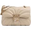 Pinko Borsa love classic puff tracolla butterfly quilt 100038 A1EX C50Q beige