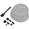 Ruimou 1 kit copertura antipolvere per PS5 (filtro rotondo a rete antipolvere 4 pezzi, 7 tappi antipolvere, 1 spazzola per la pulizia) compatibile con PS5, console di gioco PS5 Slim