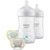 Avent Set regalo con decorazioni mare e succhietti 2 biberon ciuccio ultra air - philips avent