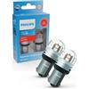 Philips Ultinon Pro7000 LED lampadina di segnalazione per auto, P21W, Rosso, 12V/24V, Versione attuale