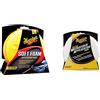 Meguiar's X3080Eu Dischi In Microfibra Tondi, Bianco, Diametro 10Cm Ca & X3070 Soft Foam Pads-Applicatore Per Cera E Gel-Diametro 10.2Cm, 2 Pezzi