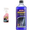 Ma-Fra Trattamento 3 in 1 CRUSCOTTO Lucido & Nerissimo, Nero gomme Liquido Concetrato ad Alto Potere Coprente, Protegge, Ravviva e Preserva Il Colore Senza Ungere, 1000ml