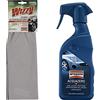 AREXONS Wizzy, Panno Ultramicrofibra, Panno Pulizia Auto in Pelle Sintetica & 1044147 Acquazero Pulizia Lavaggio e Lucidatura Auto Senza Acqua, 400 ml