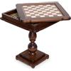 Italfama Tavolo Da Scacchi E Backgammon In Faggio Massello 58x58cm Prodotto In Italia