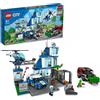 LEGO City Police Stazione di Polizia, Set con Elicottero Giocattolo, Macchina e