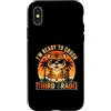 Back to School First Day Tigers Vintage Custodia per iPhone X/XS Occhiali da sole con tigre di terza elementare I'm Ready to Crush, retro divertente
