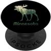 Moose Wildlife of Minnesota Stato del Minnesota Alce Foresta Design PopSockets PopGrip Adesivo