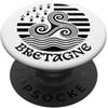 Brittany Celtic Culture Bandiera celtica della Bretagna Triskele Bretone PopSockets PopGrip Adesivo