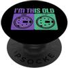 I'm This Old Retro 90's PC Computer Port Sono questo vecchio retrò anni '90 porte per computer PC vintage anni 2000 PopSockets PopGrip Adesivo