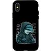 coder cyber hoodie dolphin code dolphin Custodia per iPhone X/XS Coder Dolphin con cappuccio