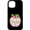 Teacher's Apple Art Custodia per iPhone 15 Apprezzamento dell'educatore a pois della mela dell'insegnante
