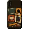 Teacher & Classroom Co. Custodia per iPhone XS Max Insegnante Scuola Classroom Libri Caffè Notebook Cancelleria