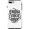 Romantic Latin Language Custodia per iPhone 7 Plus/8 Plus Omnia Vincit Amor Latin Love conquista tutti