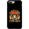 Back to School First Day Falcons Vintage Custodia per iPhone 7 Plus/8 Plus I'm Ready to Crush 3rd Grade Falcon occhiali da sole retrò divertente