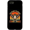 Back to School First Day Falcons Vintage Custodia per iPhone SE (2020) / 7/8 I'm Ready to Crush 3rd Grade Falcon occhiali da sole retrò divertente