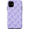 TrendyGrips Custodia per iPhone 11 Foulard Motivo Paisley Lilla Viola Etnico Boho A Goccia