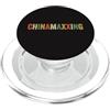 Chinamaxxing Teen Funny Gen Alpha Meme C Chinamaxxing Cultura cinese Divertente Gen Z Mandarino Cina Asia PopSockets PopGrip per MagSafe