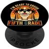 Back to School First Day Bulldogs Boys C I'm Ready to Crush 5th Grade Bulldog Occhiali da sole retrò divertenti PopSockets PopGrip Adesivo