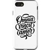 Romantic Latin Language Custodia per iPhone SE (2020) / 7/8 Omnia Vincit Amor Latin Love conquista tutte le citazioni