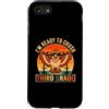 Back to School First Day Hawks Vintage B Custodia per iPhone SE (2020) / 7/8 I'm Ready to Crush 3rdGrade Hawk Occhiali da sole retrò divertenti