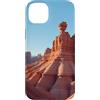 Nature Landscape Art Studio Custodia per iPhone 14 Plus Opera d'arte del paesaggio geologico del canyon del deserto di Red Rock Badlands