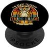 Back to School First Day Tigers Vintage Occhiali da sole con tigre di terza elementare I'm Ready to Crush PopSockets PopGrip Adesivo