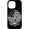 Brittany Celtic Culture Custodia per iPhone 14 Pro Max Simboli della Bretagna, Francia Breton Pride Triskel
