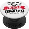 The Greatest Quotes Of All Time Apparel Il sogno è gratis citazione motivazionale PopSockets PopGrip Adesivo