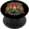 Back to School First Day Hawks Vintage B I'm Ready to Crush 3rdGrade Hawk Occhiali da sole divertenti retrò PopSockets PopGrip Adesivo