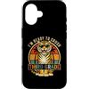 Back to School First Day Tigers Vintage Custodia per iPhone 16 Occhiali da sole con tigre di terza elementare I'm Ready to Crush
