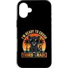 Back to School First Day Panthers Boys C Custodia per iPhone 16 Plus I'm Ready to Crush 3rd Grade Panther Occhiali da sole retrò divertenti