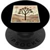 National Park Joshua Tree Vintage Califo Joshua Tree National Park Line Art Vintage Campeggio all'aperto PopSockets PopGrip Adesivo