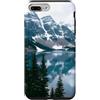 Nature Landscape Art Studio Custodia per iPhone 7 Plus/8 Plus Paesaggio scenico di riflessione montagna neve lago alpino